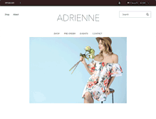 Tablet Screenshot of adrienneclothing.com
